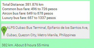 Bus fare calculation