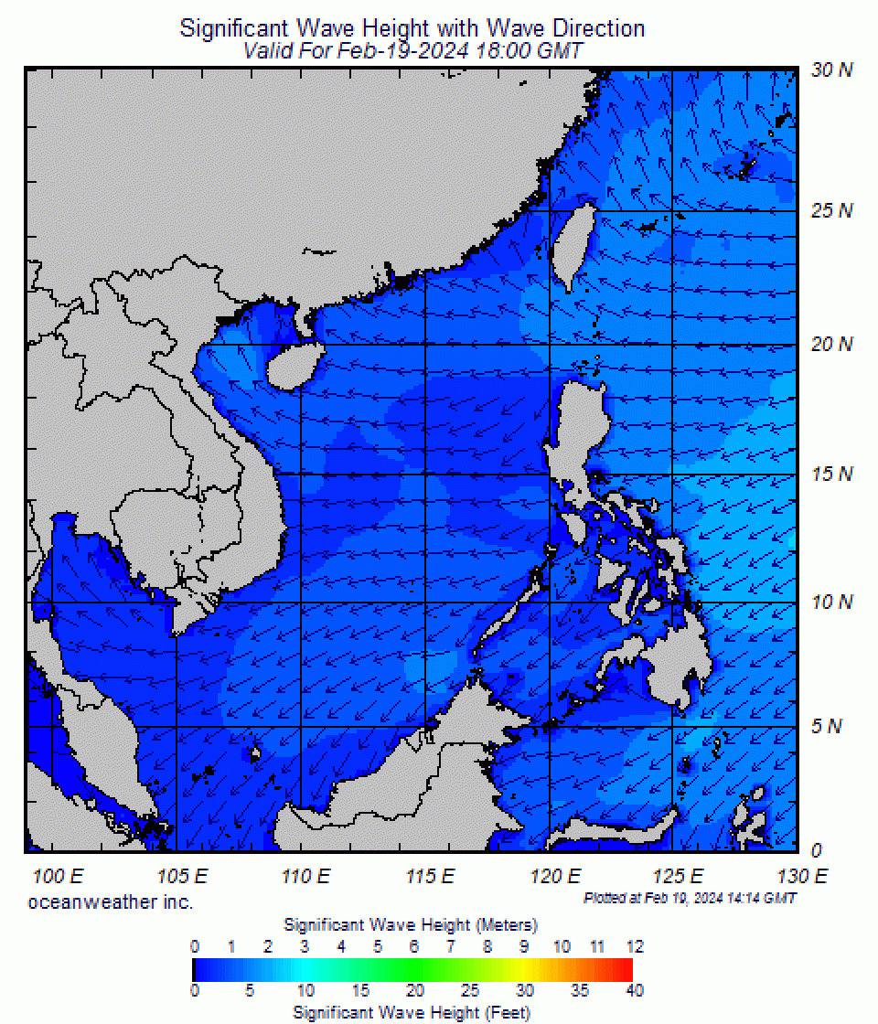 Philippines Wave Height Map