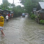 News Ticker: Medium to strong rain, dark sky