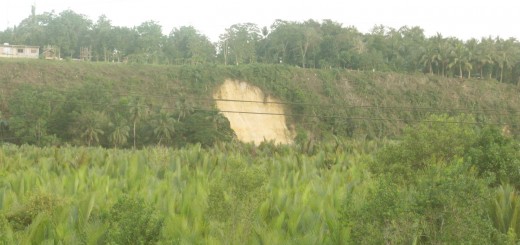 Landslide in Cortes, Bohol