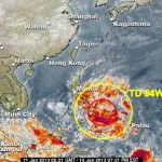 Tropical Depression 94W unloads tons of water