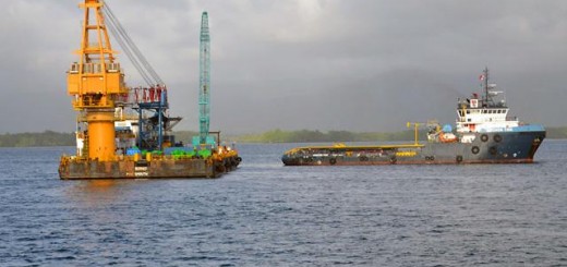 Crane ship in Palawan