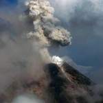 A phreatic explosion on Mayon Volcano