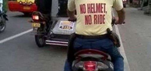 no helmet