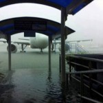 NAIA yesterday afternoon – flooded airport