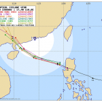 Typhoon UTOR / Labuyo out over the sea again