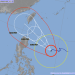 Typhoon USAGI / Odette moves west towards Philippines