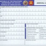 New Arrival and Departure Cards