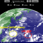 Typhoon MATMO/Henry has turned north