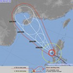 Typhoon RAMMASUN/Glenda out in the sea