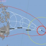 Typhoon HAGUPIT/Ruby – the tracks spread
