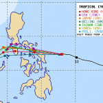 Typhoon MELOR/Nona moving towards Samar-Sorsogon