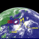 Typhoon Lionrock – the strange guy out over the near Pacific