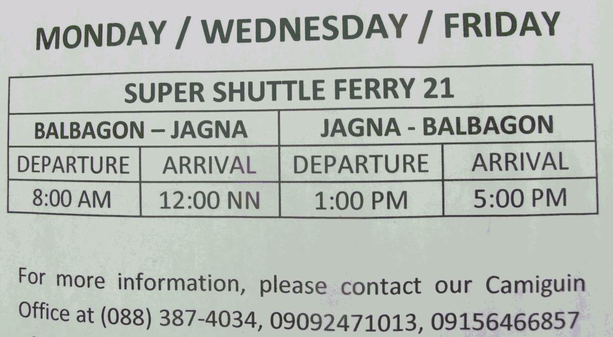 Super Shuttle 21 Schedule