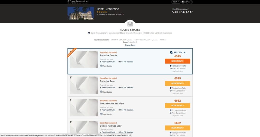 Hotel Booking Scam - guestreservations.com