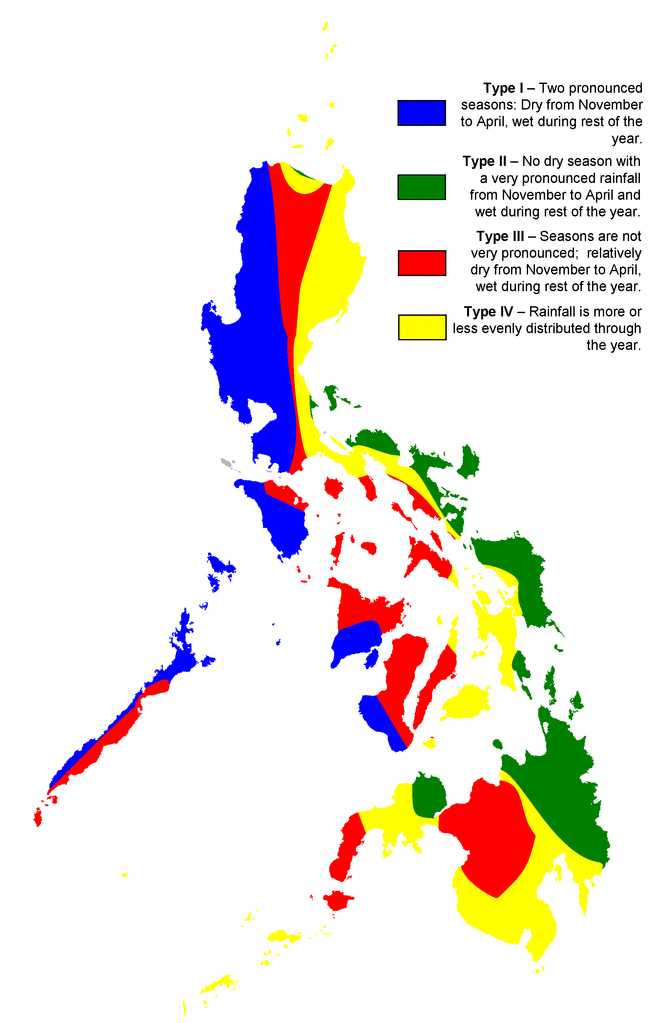 The 4 climates in the Philippines