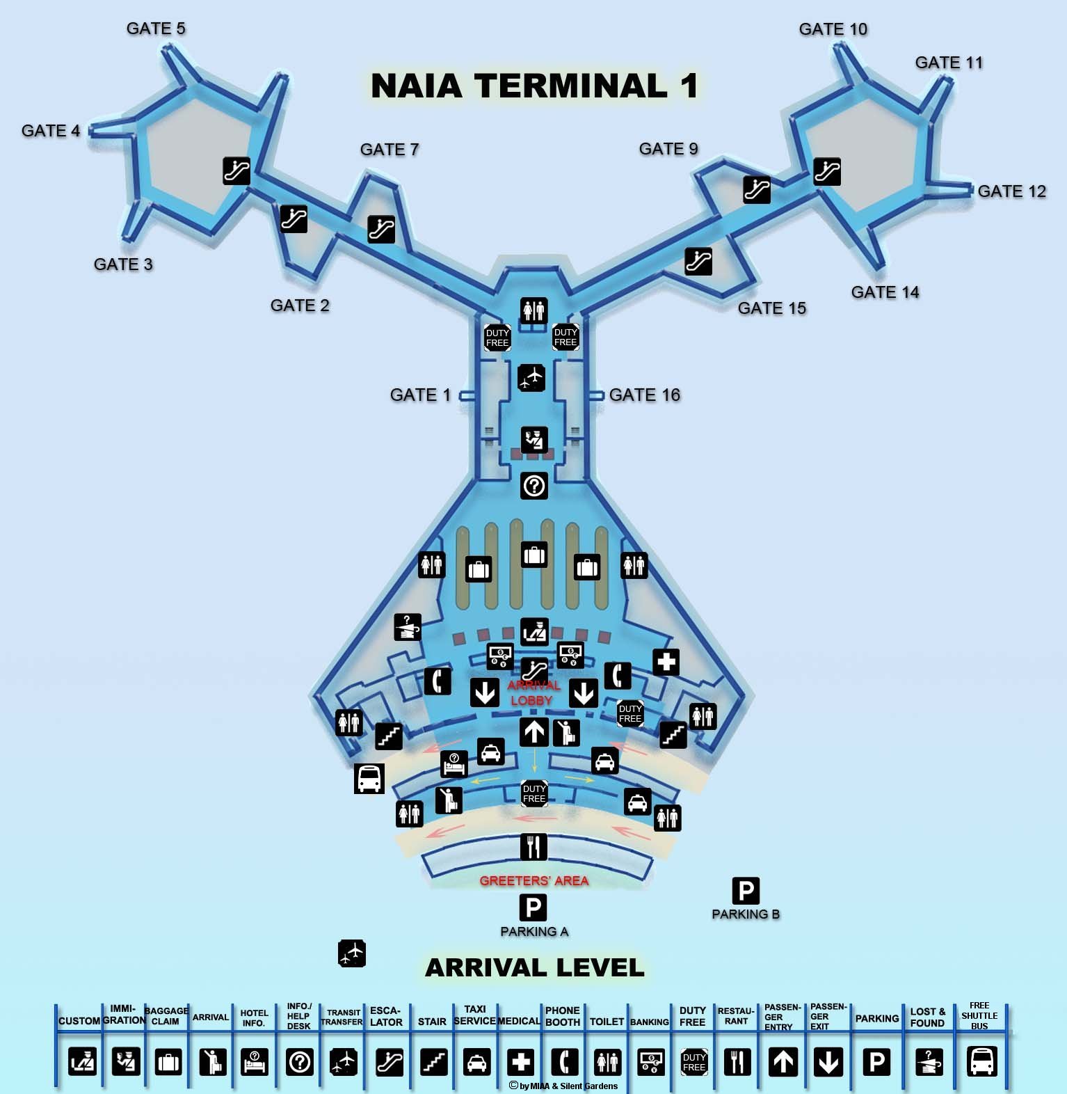 ninoy aquino international airport terminal 1 map Manila Airport Maps ninoy aquino international airport terminal 1 map