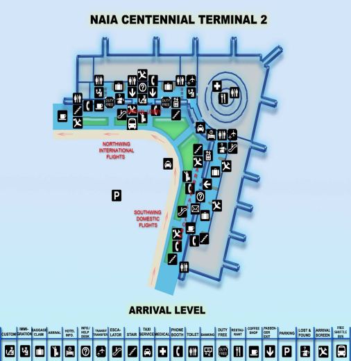Click to enlarge NAIA-2 Arrival map in a new tab