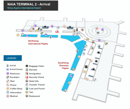 Click to enlarge NAIA-2 Arrival map in new tab