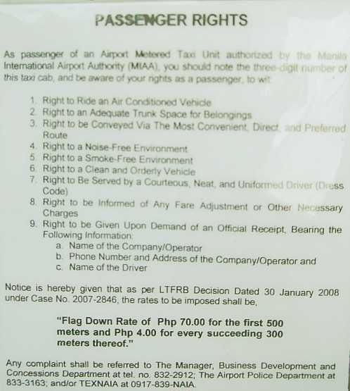 Theoretical Passenger Rights
